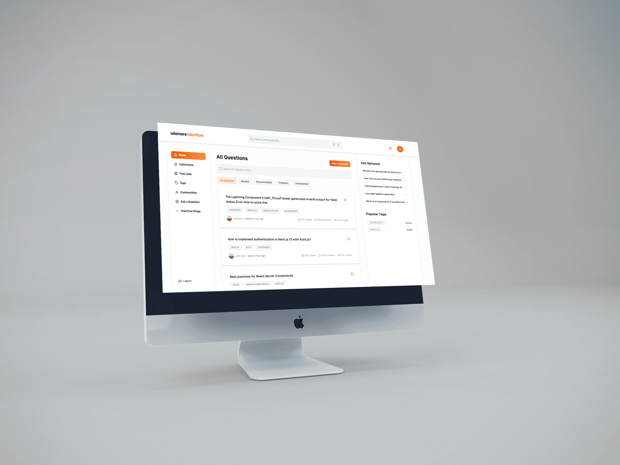 Screenshot of DevFlow project